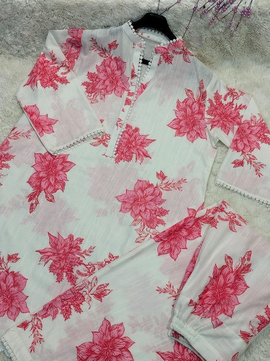 I Co-Ord  Pink (Khaddar)