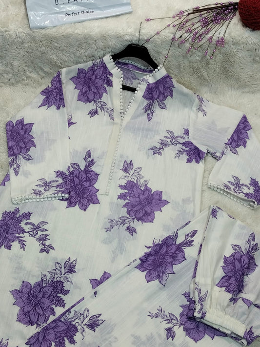 I Co-Ord Purple (Khaddar)