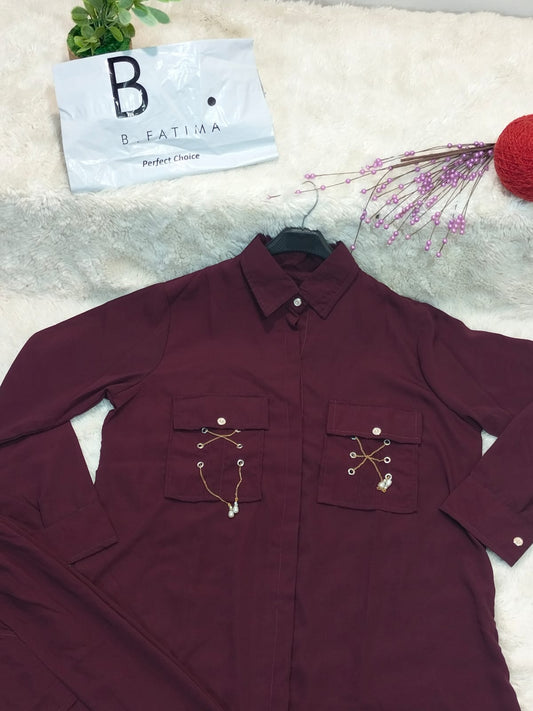 Cargo Co-Ord (Maroon)