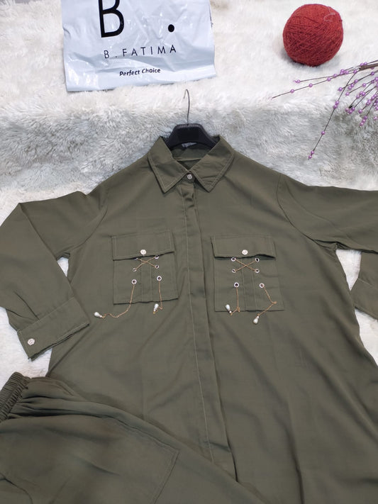 Cargo Co-Ord (Bottle Green)