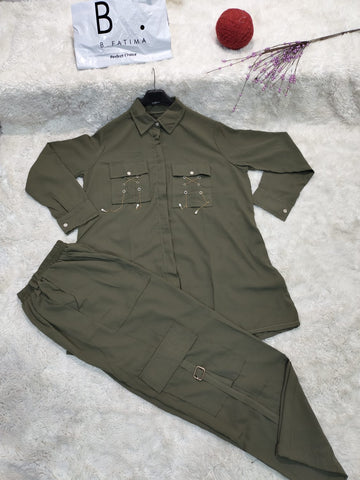 Cargo Co-Ord (Bottle Green)